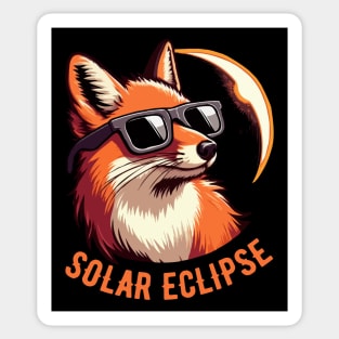 Solar Eclipse Fox Sticker